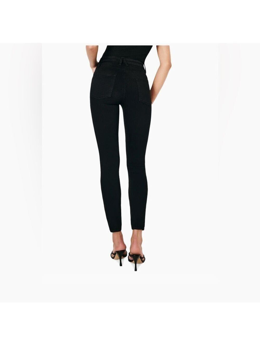 Good American Good Legs Jet Black Skinny Jeans